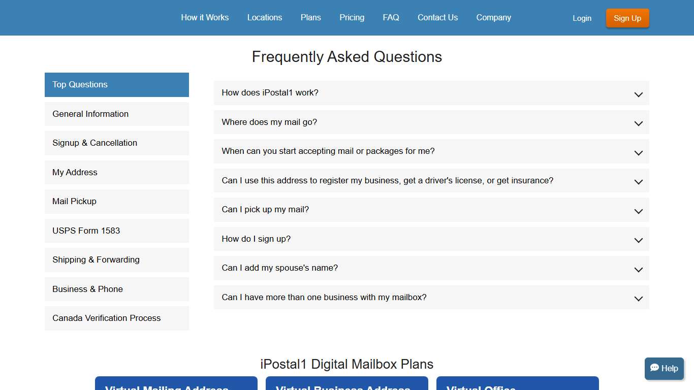 iPostal1 Frequently Asked Questions